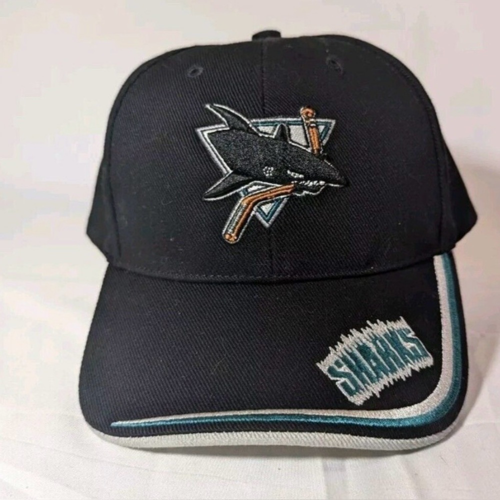 Vintage San Jose Sharks Hat strapback - Twins enterprises NHL Rare pre-owned - Picture 2 of 9